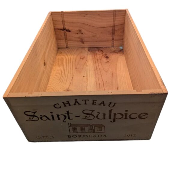 Wood Wine Box, Wine Crate, Storage Organizer, Home Decor Gift For Mom - Picture 1 of 9